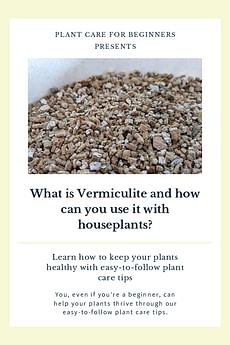 What is Vermiculite and how can you use it with houseplants?