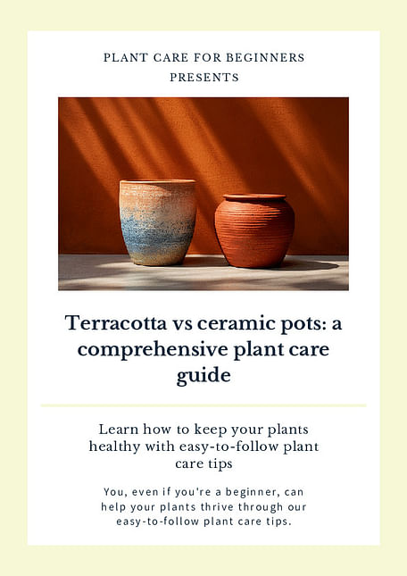 Terracotta vs ceramic pots: a comprehensive plant care guide