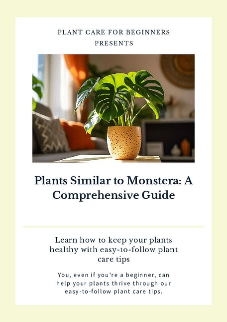 Plants Similar to Monstera: A Comprehensive Guide