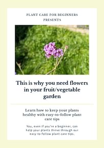 This is why you need flowers in your fruit/vegetable garden