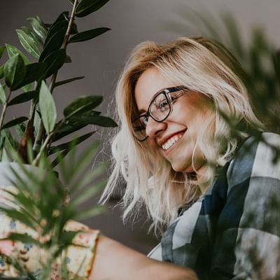 Happy plant owner