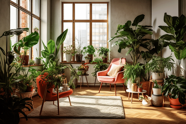 Plants grouped together