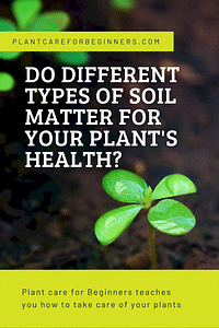 Do different types of soil matter for your plant's health?