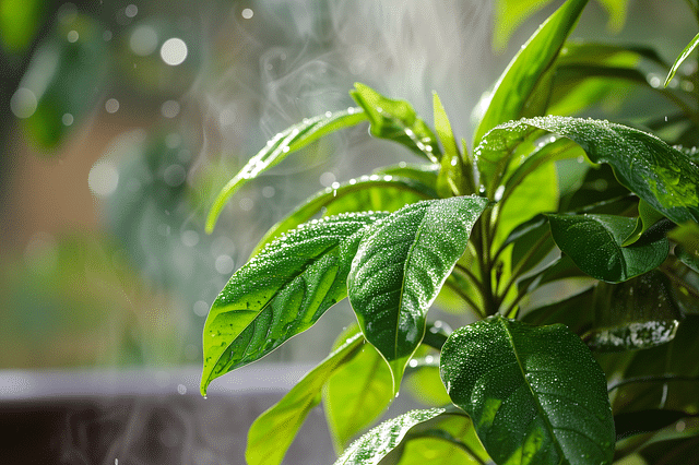 Plant with high humidity