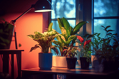 Can you use regular lamps instead of growing lights for indoor plants?