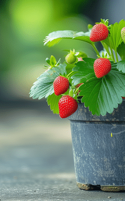 How to Grow Strawberries in a Pot Outside
